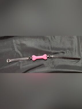 Pink Bone-Shaped Necklace Accent for Women - Unbranded